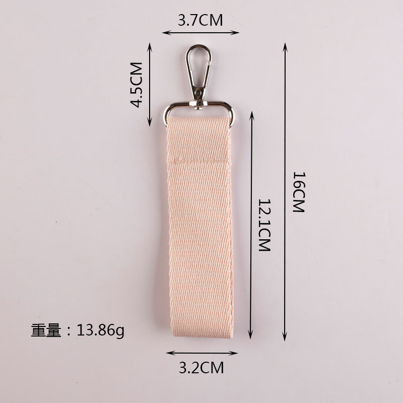 Wholesale Korean version ins style pure color canvas keychain